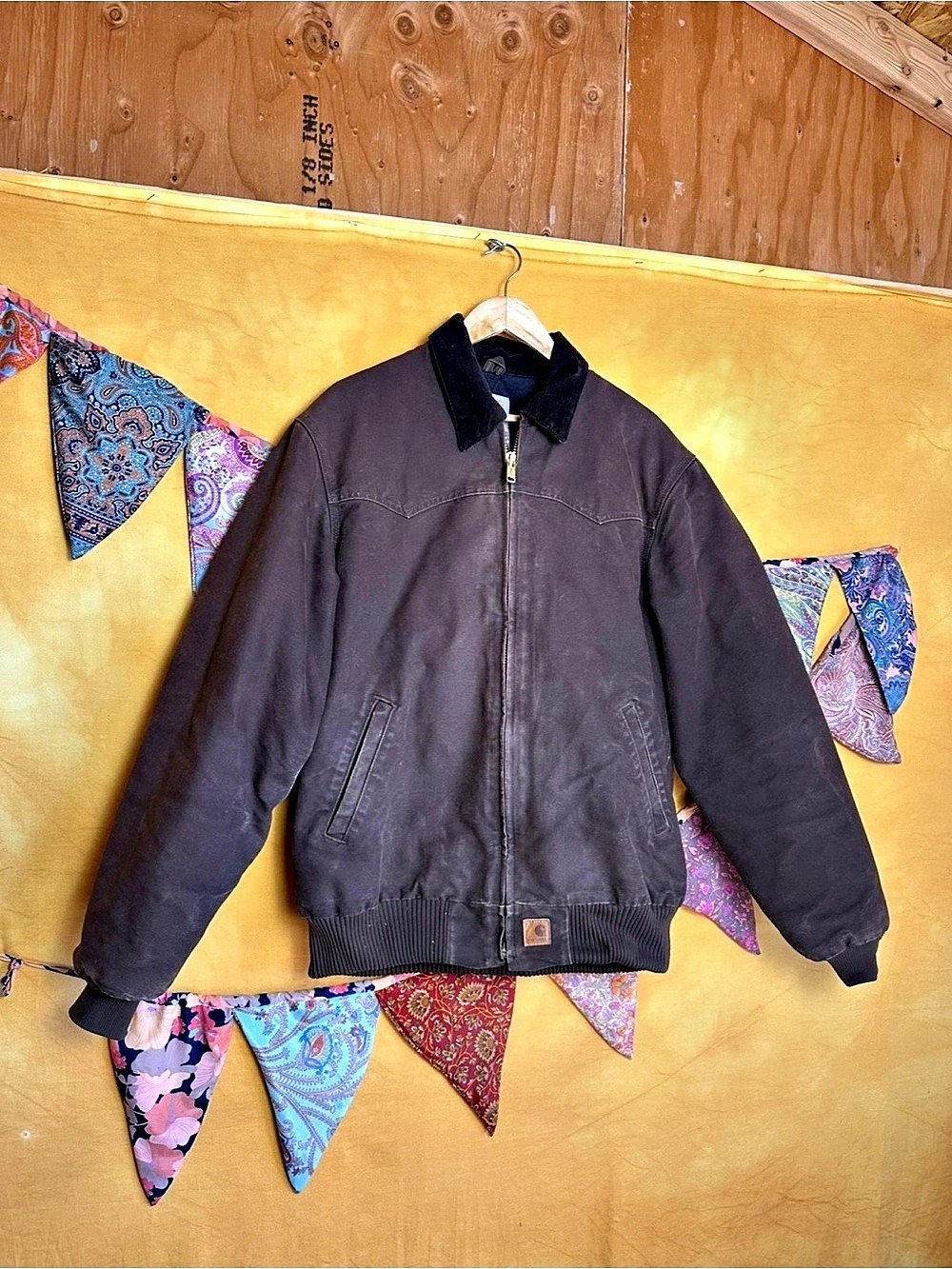 Vintage Carhartt Santa Fe Dark Brown Jacket Men's Large Tall